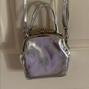 Silver mini crossbody